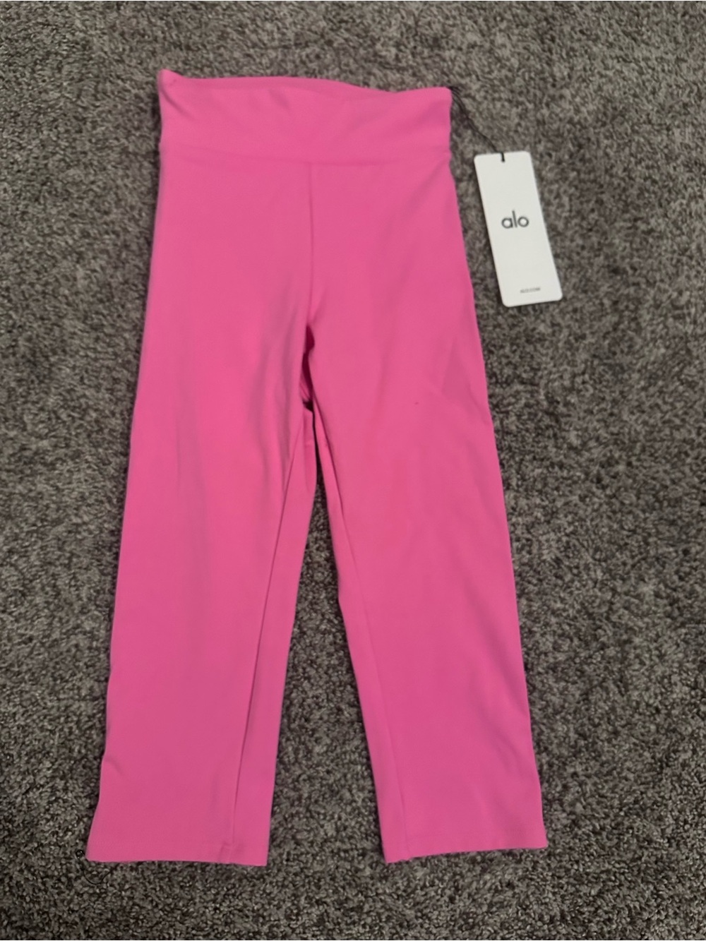 ALO Yoga Kids Hot Pink High-Rise Leggings